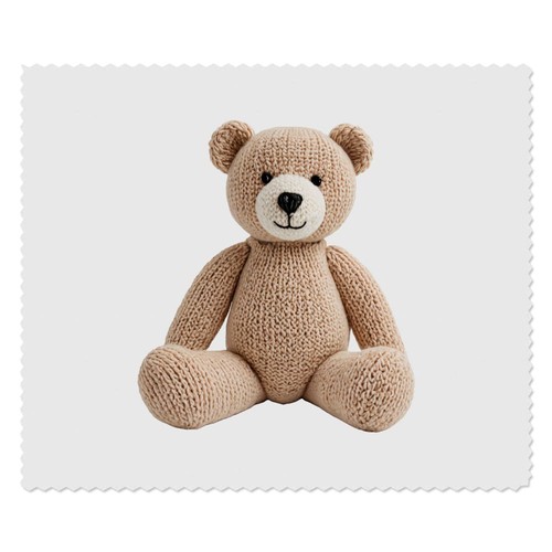 Knitted style bear lens - bear',