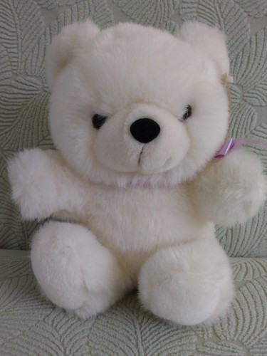 Vtg 1989 bear plush - 1989, 8.5"