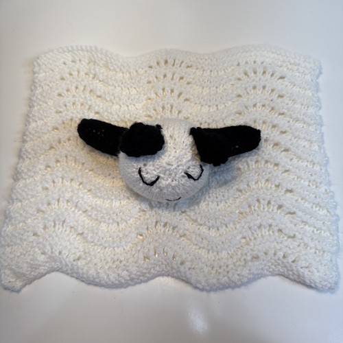 Handmade crochet bear lovey - crochet,
